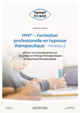 Brochure - Formation professionnelle en hypnose thérapeutique - Niveau 2